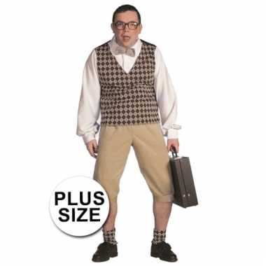 Big size nerd verkleedkleding mannen tip
