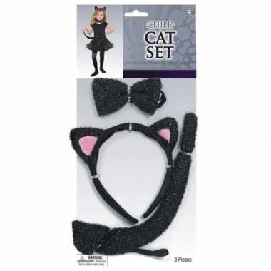 Carnaval katten verkleedkleding kind tip
