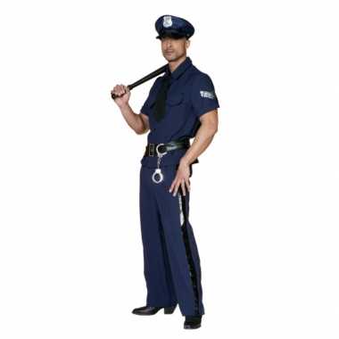 Carnaval politieverkleedkleding heren