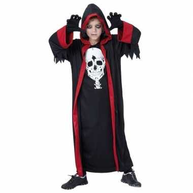 Kinder dracula verkleedkleding zwart rood tip