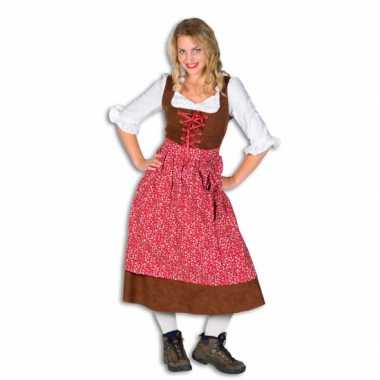 Lange luxe tiroler verkleedkleding vrouwen tip