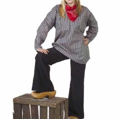 Verkleedkleding  Boeren overhemd streepjes tip