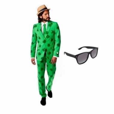 Verkleedkleding feest sint patricks day tuxedo/business suit 54 (2xl)
