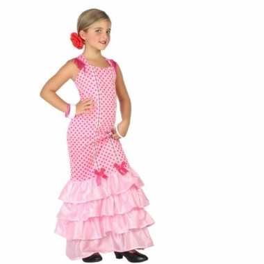 Verkleedkleding flamenco danseressen jurk meisjes tip