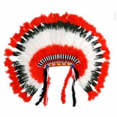 Verkleedkleding  Hoofdtooi indiaan deluxe tip