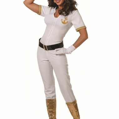 Witte kapiteins verkleedkleding dames tip
