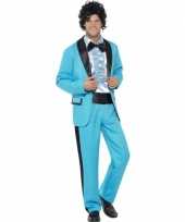 Blauwe disco verkleedkleding heren