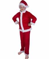 Kerstman verkleed verkleedkleding muts kind