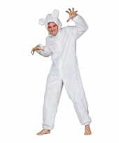 Pluche ijsbeer verkleed verkleedkleding