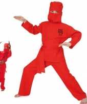 Rode ninja verkleedkledingken kind