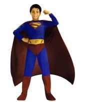 Superheld superman jongens verkleedkleding