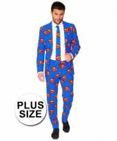 Verkleedkleding business suit superman print 10064722