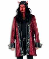 Verkleedkleding duivel verkleed jas rood deluxe