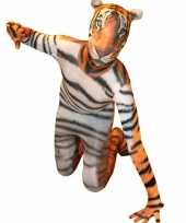 Verkleedkleding morphsuit tijger opdruk kind