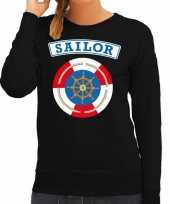 Verkleedkleding zeeman sailor verkleed sweater zwart dames