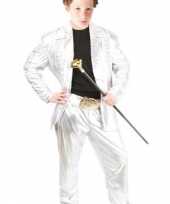 Zilveren carnavalsverkleedkleding kind